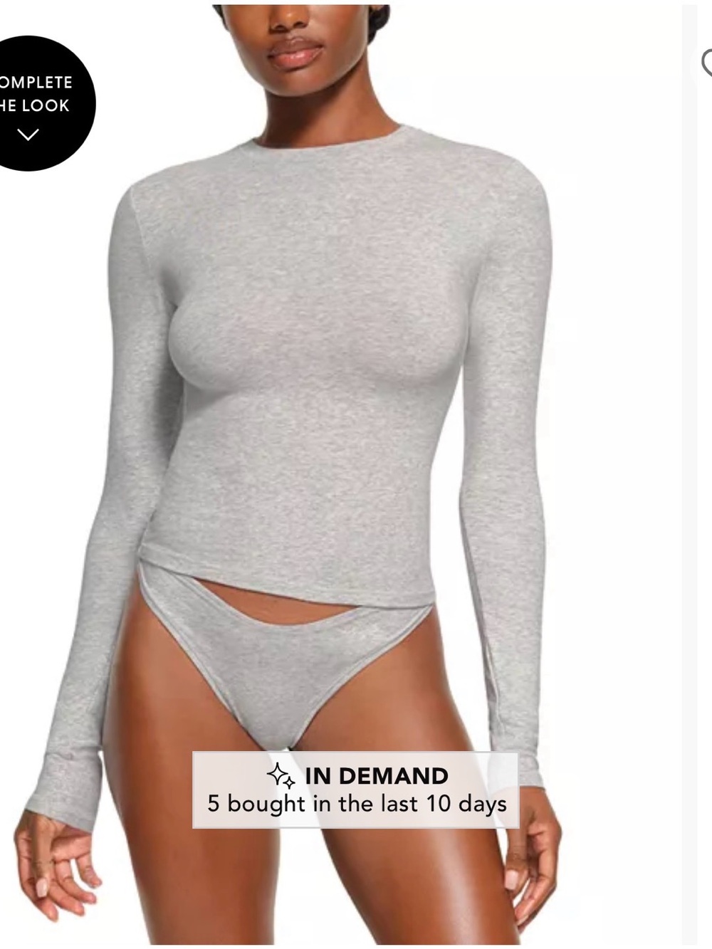Skims Cotton Jersey Long Sleeve